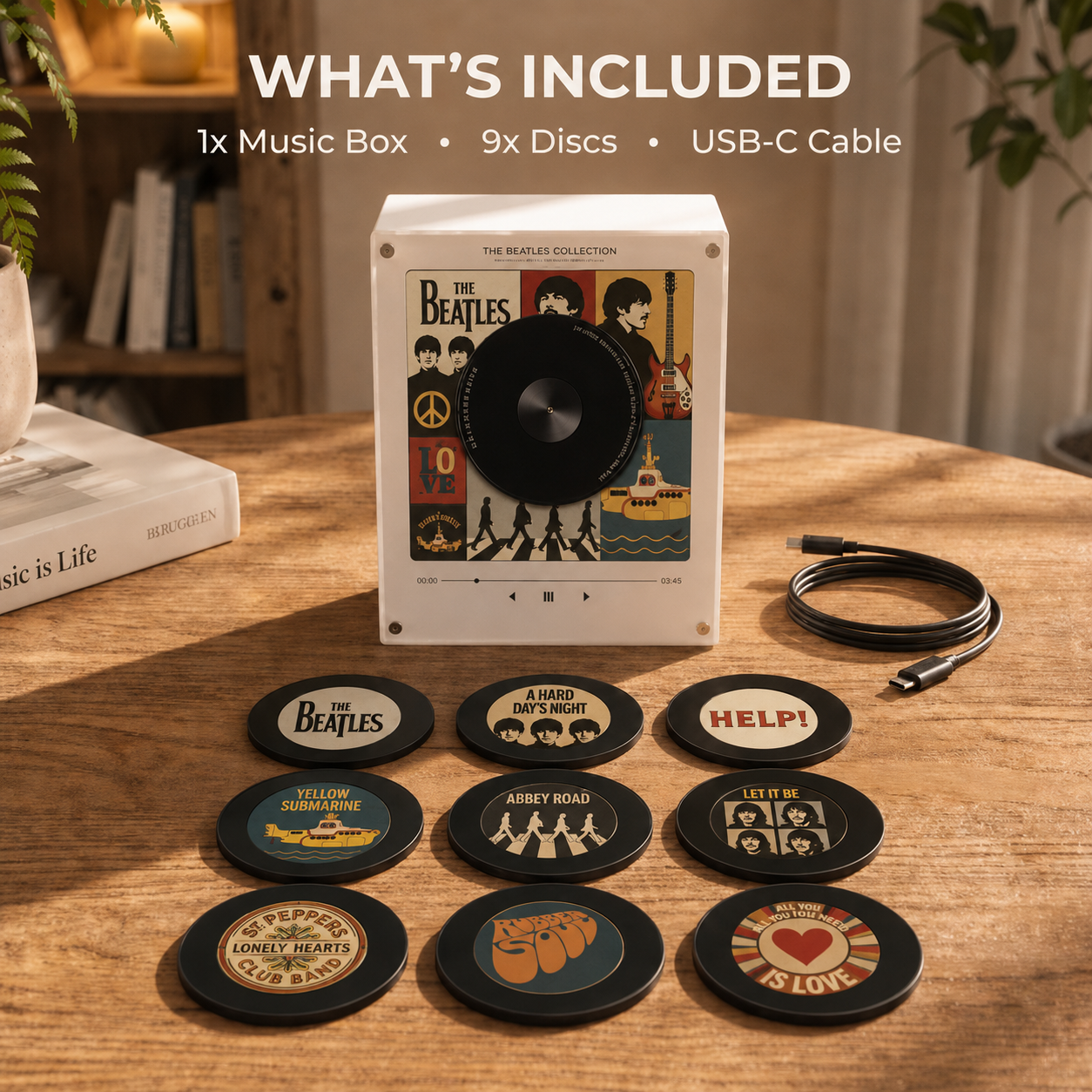 The Beatles  Music Magnet Vinyl Speaker (PRE-Order now)