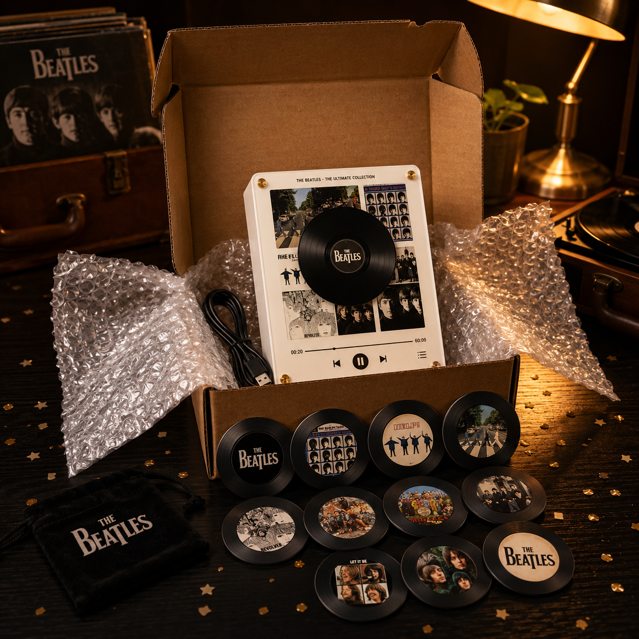 The Beatles  Music Magnet Vinyl Speaker (PRE-Order now)